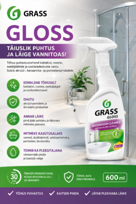 Alternative view of Vannitoa puhastusvahend Gloss Akrüülist vannidele ja köögile (600 ml pudel)
