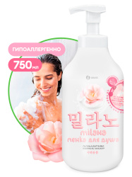 Dušivaht «Milana» puuvillaekstrakti ja piimavalkudega (750 ml pudel)