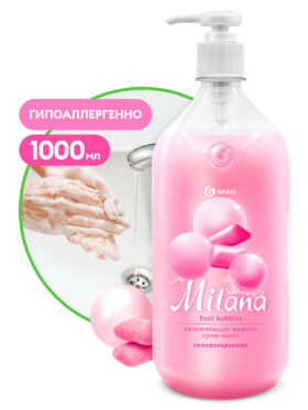 Kreemseep vedel niisutav «Milana fruit bubbles» (pudel 1000 ml).