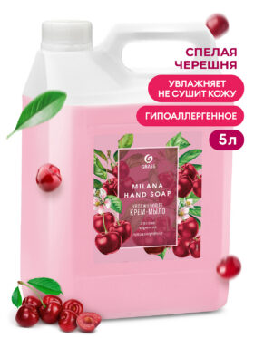 Kreemseep vedel niisutav "Milana Küps Kirsid" (kanister 5 kg)